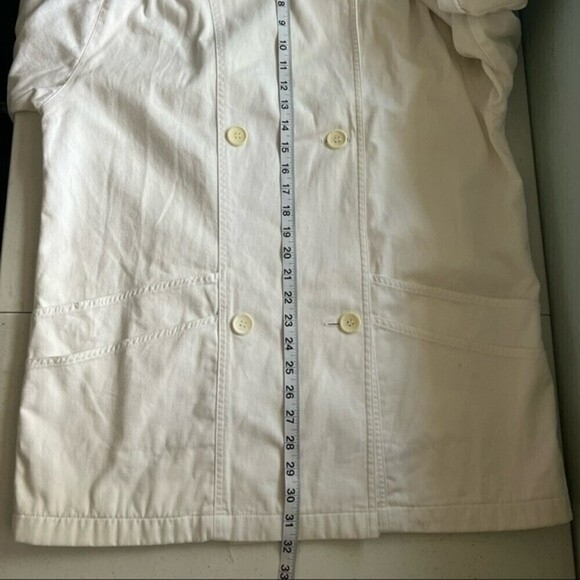 VINTAGE London fog white double breasted peacoat size 12 - Picture 13 of 13